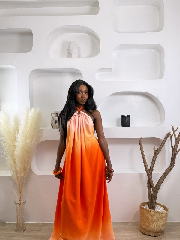 Aura in pink sunrise